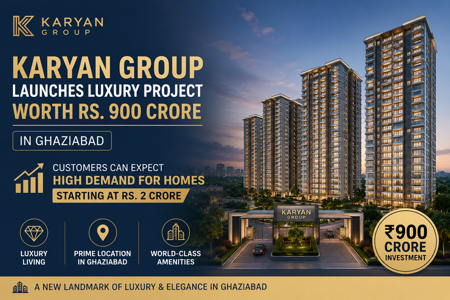 Trevana Residences: Ghaziabad’s New Luxury Landmark on NH-24 by Karyan Group